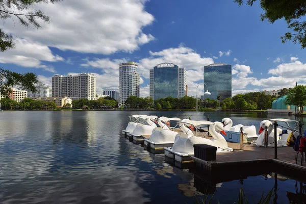 Orlando Skyline Lake Eola — Zdjęcie stockowe