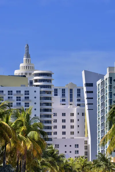 Art deco hotels in Miami beach — Stockfoto