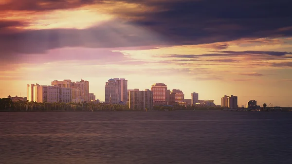 West Palm Beach Skyline — Stock Photo, Image