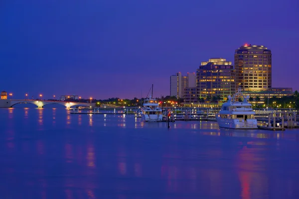 Skyline van West palm beach — Stockfoto