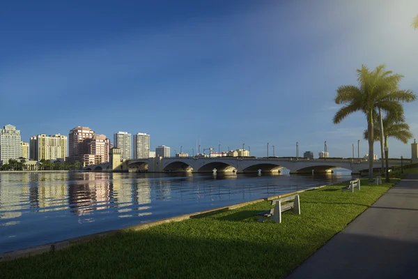 West Palm Beach Skyline — Stock Photo, Image