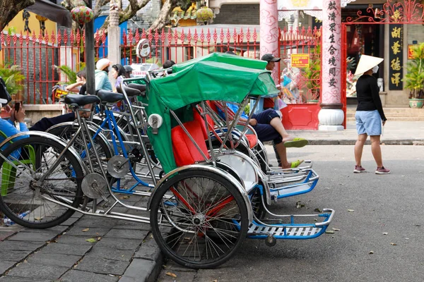 Hoi Quang Nam Vietnam Octubre 2022 Triciclo Las Calles Hoi —  Fotos de Stock