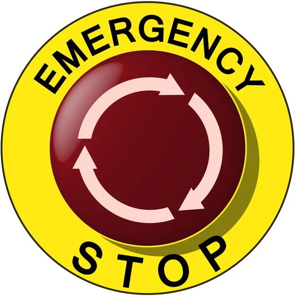 Emergency stop — Stock Vector