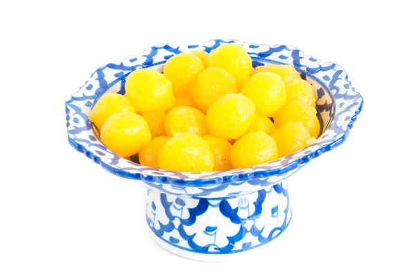 Kanom Thong Yod (gold egg yolks drops) — Stock Photo, Image