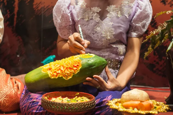 Fruit carving — Stock Photo, Image