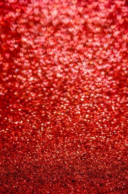 ufuk soyut kırmızı kalpler arka ışık