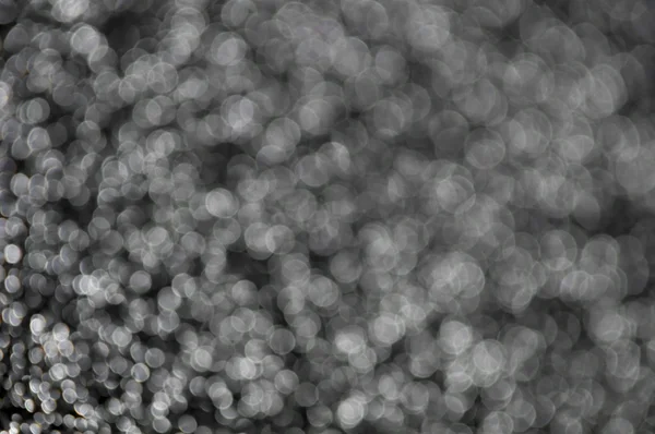 Desenfocado abstracto negro plata luces fondo —  Fotos de Stock