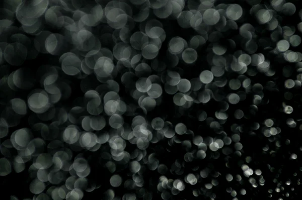 Desenfocado abstracto negro plata luces fondo — Foto de Stock