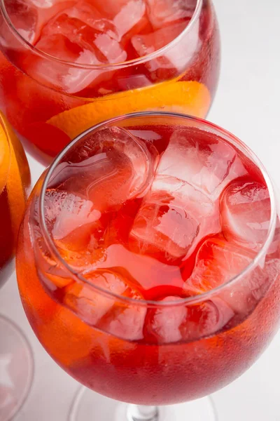 Cocktailglas Mit Klassischen Sangria Getränken Nahaufnahme — Stockfoto