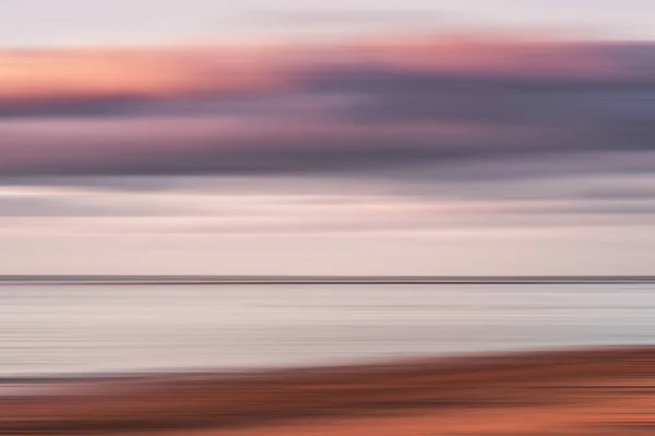 Seascape Abstract Panning Motion Combined Long Exposure Image Displays Soft — Stock Photo, Image