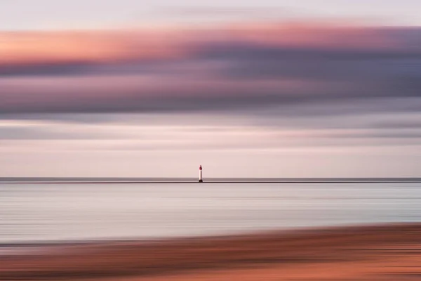 Lighthouse Seascape Abstract Panning Motion Combined Long Exposure Image Displays — Foto de Stock