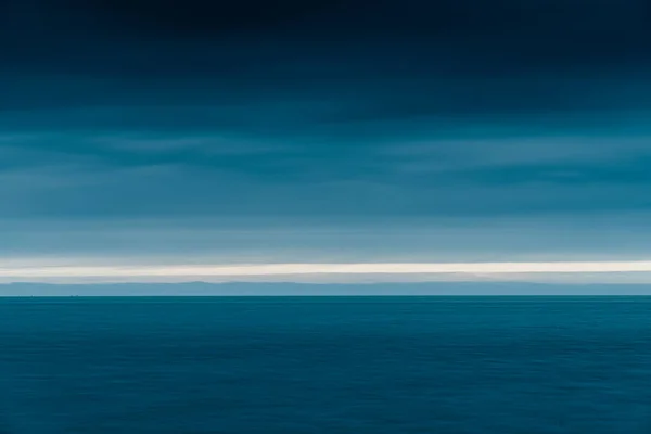 Paesaggio Marino Astratto Con Movimento Panning Combinato Con Una Lunga — Foto Stock