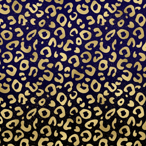 Golden Leopard Print Dark Gradient Texture Background High Quality Illustration — Fotografia de Stock