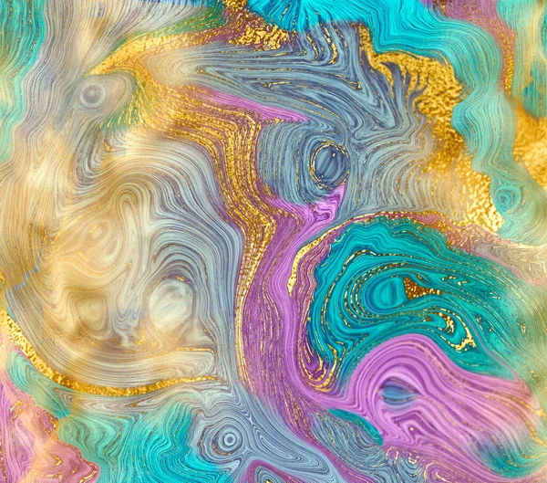 Liquid Colourful Vibrant Marble Texture High Quality Illustration — Stockfoto
