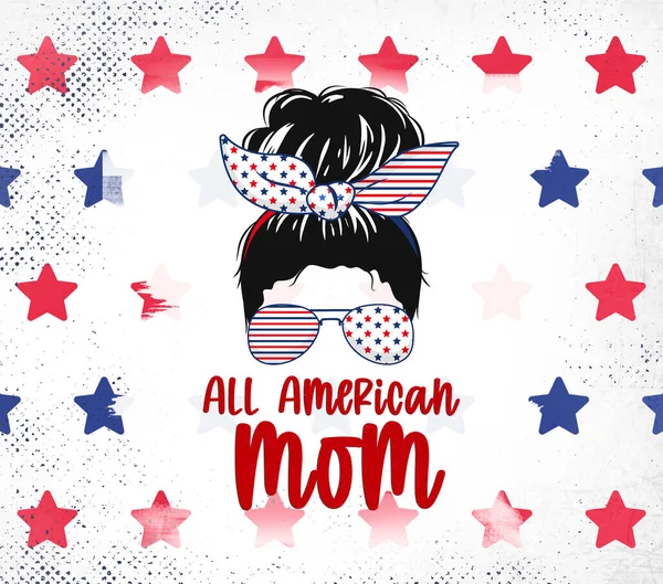 4Th July Celebration American Flag Design High Quality Illustration — Photo