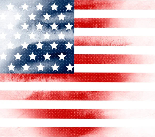 4Th July Celebration American Flag Design High Quality Illustration — Stok fotoğraf