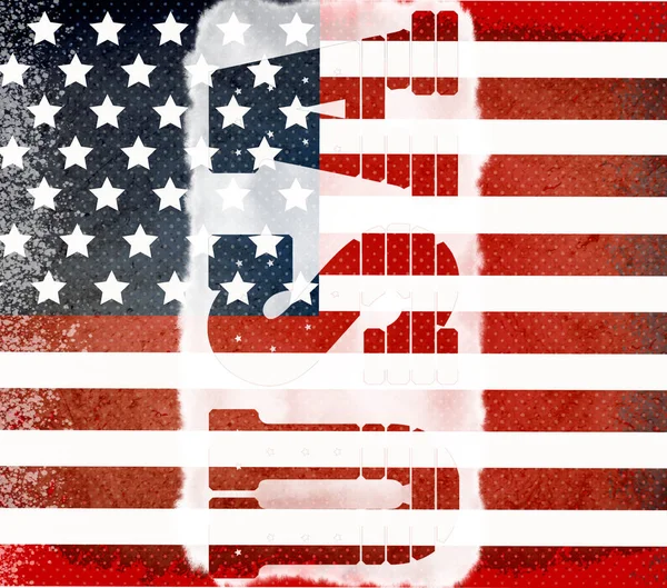 4Th July Celebration American Flag Design High Quality Illustration — Stockfoto