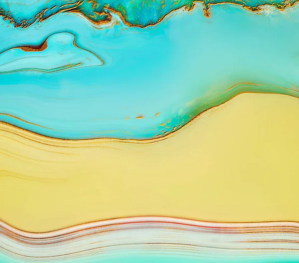 Liquid Colourful Vibrant Marble Texture High Quality Illustration — Stockfoto