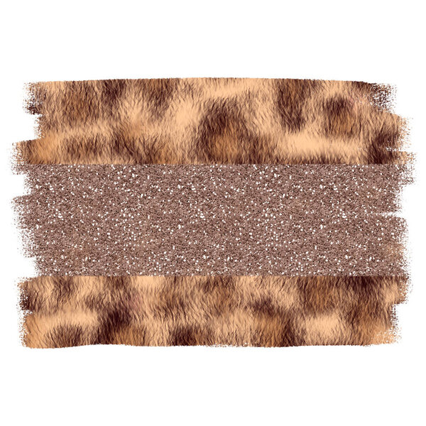 Леопард рисует абстрактную форму. Высокое качество иллюстрации.