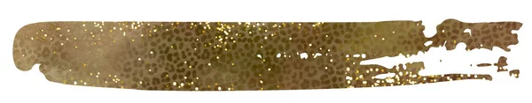 Golden Glitter Shine Brush Stroke Backdrop Stock Illustrtaion — Foto Stock