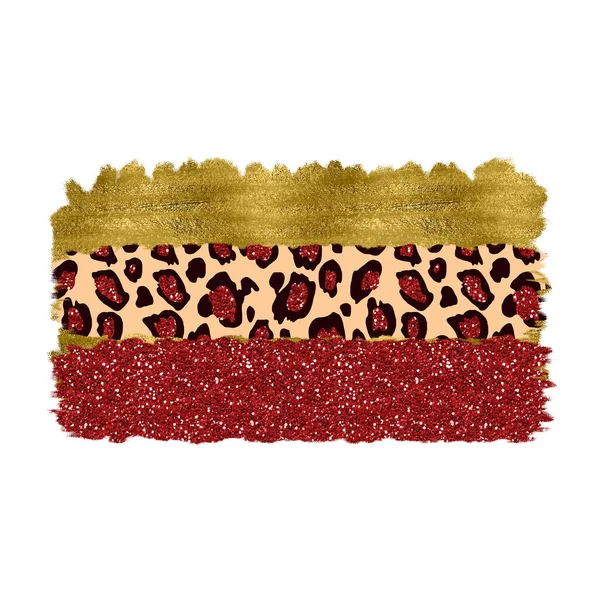 Leopard Paint Abstract Shape High Quality Illustration — Foto Stock