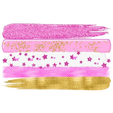 Colourful candy gloss brush strokes background. 