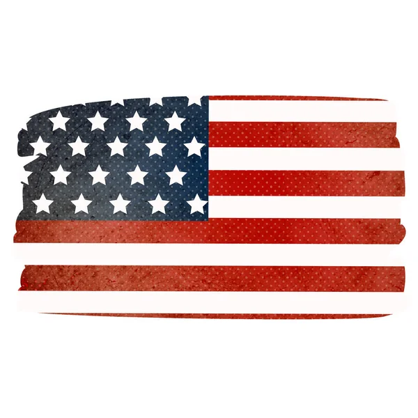 4Th July Celebration American Flag Design High Quality Illustration — Stockfoto