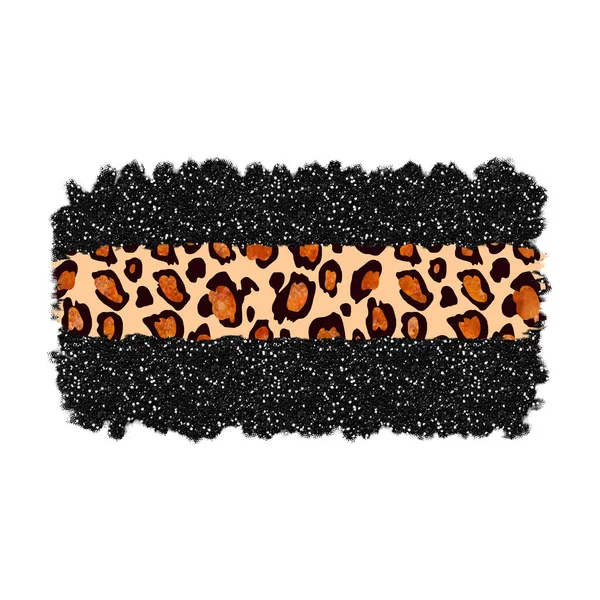 Leopard Paint Abstract Shape High Quality Illustration — Zdjęcie stockowe