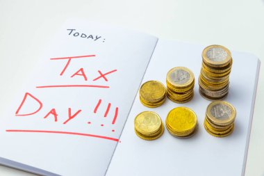 Günlüğün ya da ajandanın sayfasında 