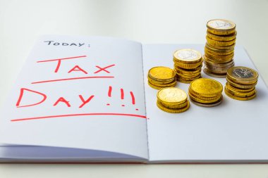 Günlüğün ya da ajandanın sayfasında 