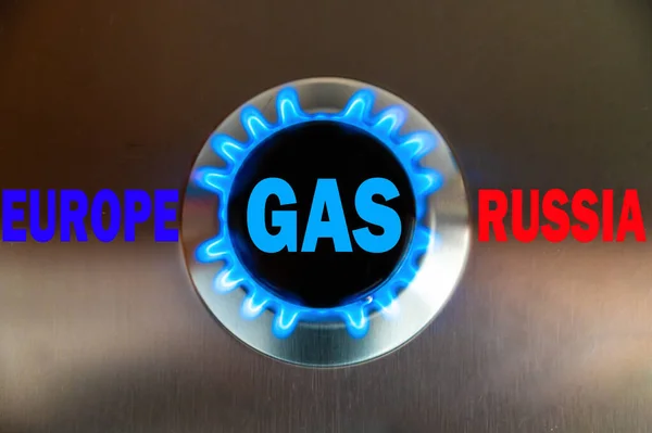 Gaz sobası yandı, yanında mavi metin 