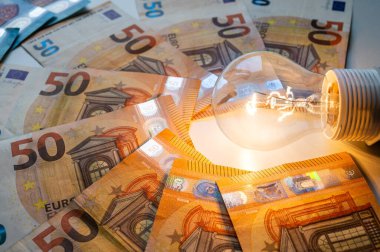 Ampul yandı, etrafta Euro banknotları vardı. Elektrik tarifelerinde artış, enerji bağımlılığı, enerji kaynakları ve enerji arzında artış.