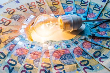 Ampul yandı, etrafta Euro banknotları vardı. Elektrik tarifelerinde artış, enerji bağımlılığı, enerji kaynakları ve enerji arzında artış.