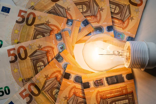 Ampul yandı, etrafta Euro banknotları vardı. Elektrik tarifelerinde artış, enerji bağımlılığı, enerji kaynakları ve enerji arzında artış.