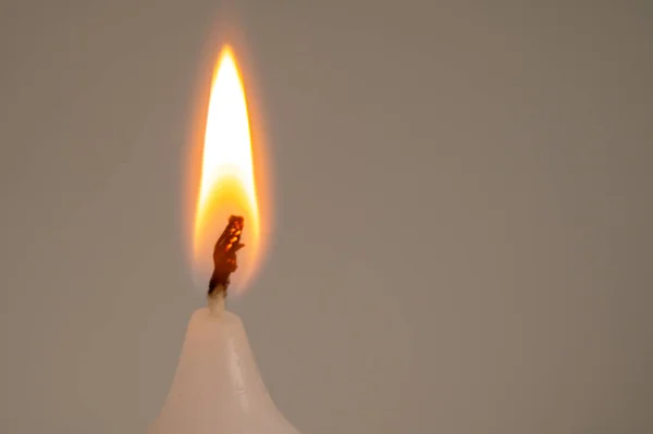 Горящее Пламя Свечей Нехватка Электричества Газа Повышение Тарифов Свечей — стоковое фото