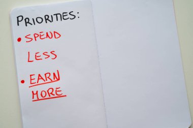 Not defteri sayfasında 