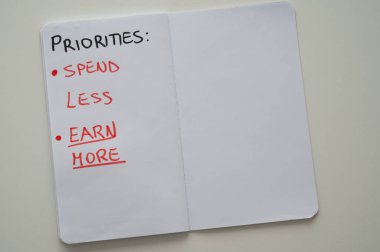 Not defteri sayfasında 