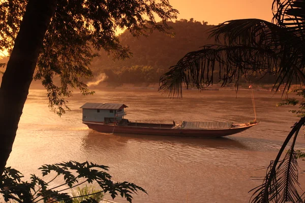 Río Mekong Luang Prabang Lao Southeastasia — Foto de Stock