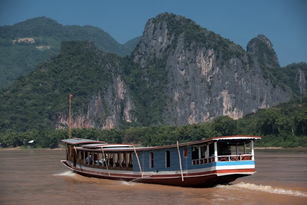 老挝琅勃拉邦琅勃拉邦湄公河 — 图库照片