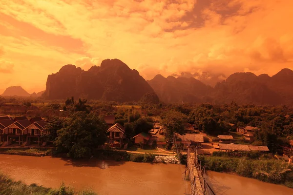 Laos luang prabang mekong — Foto Stock
