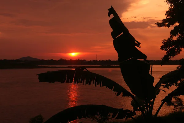 Mekong Rivier Stad Van Savannakhet Centraal Laos Southeastasia — Stockfoto