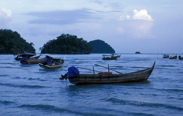 Pesquero Costa Oeste Isla Langkawi Malasia Malasia Langkawi Enero 2003 — Foto de Stock