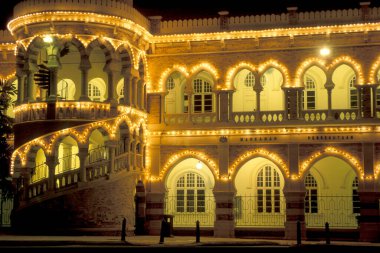 Malezya 'nın Kuala Lumpur şehrindeki Sultan Abdul Samad Binası ve Sarayı. Malezya, Kuala Lumpur, Ocak 2003