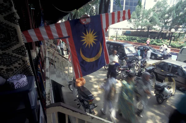 Masyarakat Malaysia Pada Hari Nasional Malaysia Atau Hari Merdeka Agustus — Stok Foto