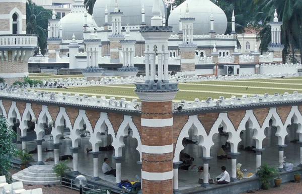 Die Moschee Von Masjid Jamek Der Stadt Kuala Lumpur Malaysia — Stockfoto