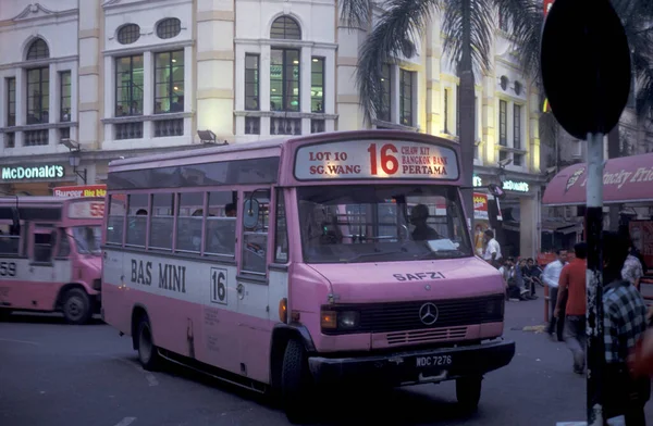 Een Stadsbus Oude Binnenstad Van Kuala Lumpur Maleisië Maleisië Kuala — Stockfoto