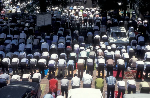 Masyarakat Berdoa Masjid Jamek Kota Kuala Lumpur Malaysia Malaysia Kuala — Stok Foto