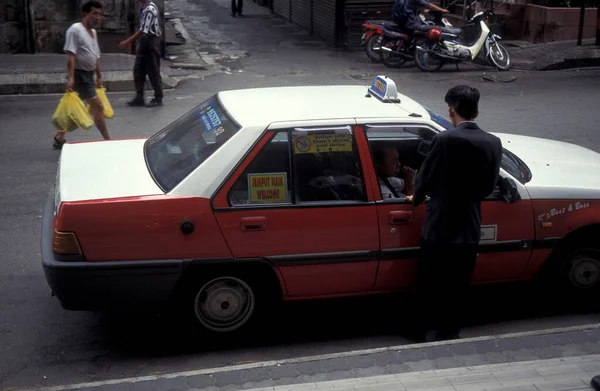 Taxi Väg Staden Kuala Lumpur Malaysia Malaysia Kuala Lumpur Januari — Stockfoto