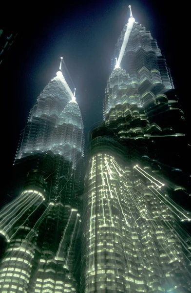 Архитектура Towers Twin Petronas Городе Куала Лумпур Малайзии Малайзия Куала — стоковое фото