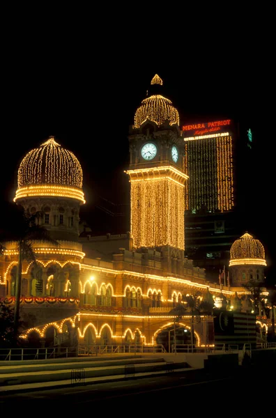 Здание Султана Абдул Самада Дворец Городе Куала Лумпур Малайзии Малайзия — стоковое фото